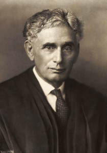 Louis Brandeis shining his sunbeam-pinpoint-focus eyes on corruption just to watch it burn!  Therefore, send not to know for whom his eyes glare, They glare for thee.