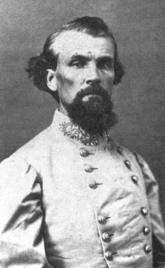 Everybody uses this same picture of Nathan Bedford Forrest, founder of the first Ku Klux Klan, looking like he just finished eating the body of a lynched ex-slave but he's still hungry for more, so we thought we'd use it too.