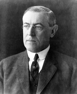 Woodrow Wilson, vocal admirer of D. W. Griffith's seminal work of cinematic white supremacy.  Why do white people have such thin lips?