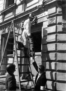 HPOA agents on Hollywood Blvd polishing their public image.  They're not fooling US, though...