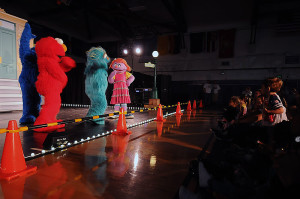 Sesame Street Characters performing for US Navy personnel in a manner which, presumably, the BID finds acceptable because there are no tourists involved