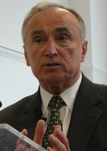 Bill Bratton, Kerry Morrison's long-distance commish-crush, flacking for his new book somewhere in America.