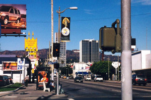 Looking north on Vine Street from the Southwest corner at Santa Monica Blvd into the Sunset-Vine BID from the Media District BID, the inhabitants of which were not counted in Kerry Morrison's survey