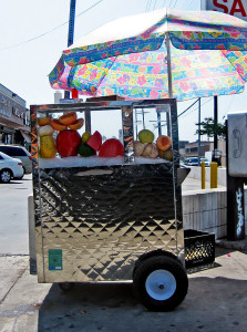 Fruit cart on Santa Monica Blvd.