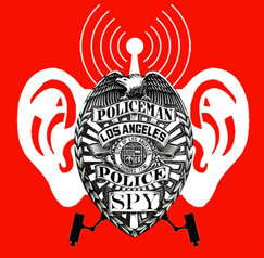 The logo of the Stop LAPD Spying Coalition