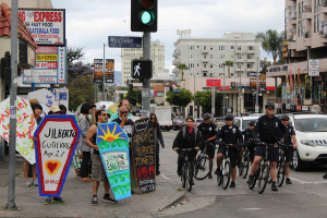 April 2015 Death by Cop march in Westlake.  It's not what this lawsuit is about, but it's a good picture.