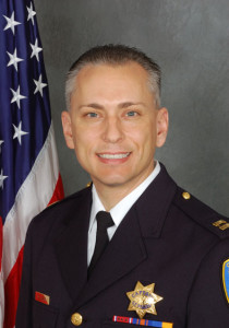 David Lazar, captain of the SFPD's Central Station and correspondent of Union Square BID Executive Director Karin Flood.