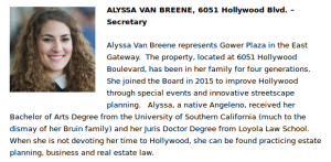 Alyssa Van Breene, whose family has owned commercial property in Hollywood for four generations, is the financial beneficiary of a century of white supremacy.