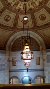 For a chamber of horrors, City Hall sure has beautiful interiors.